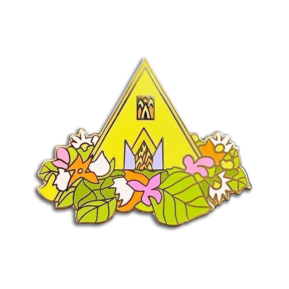 NWT Nerdpins Floral House Pin